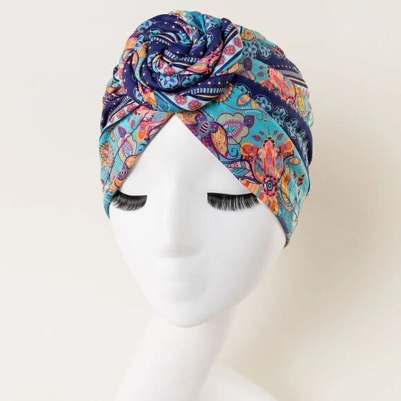 Turban Pre-tied Knot Headwrap - Picture 1 of 3